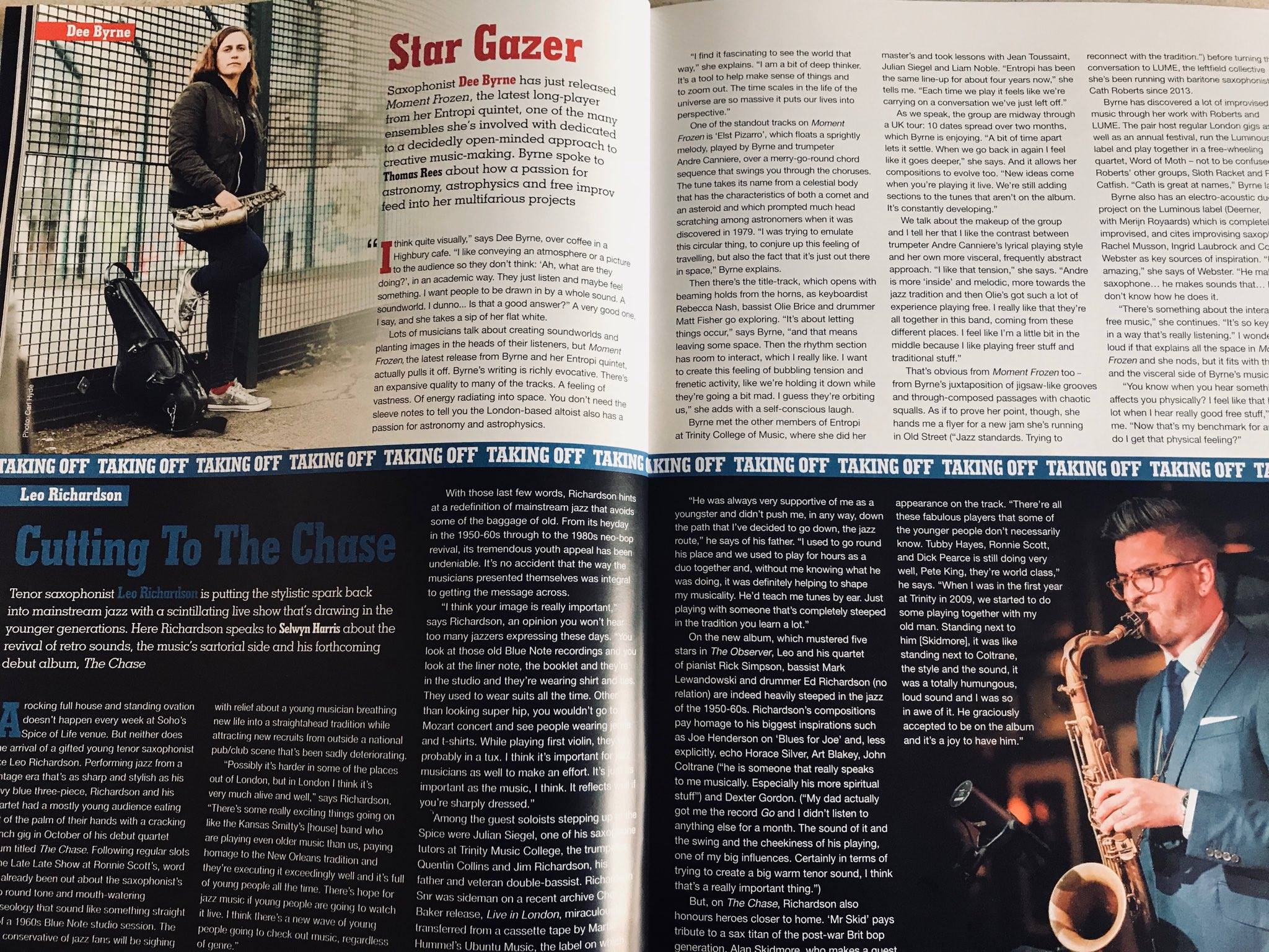 Dee Byrne Jazzwise feature